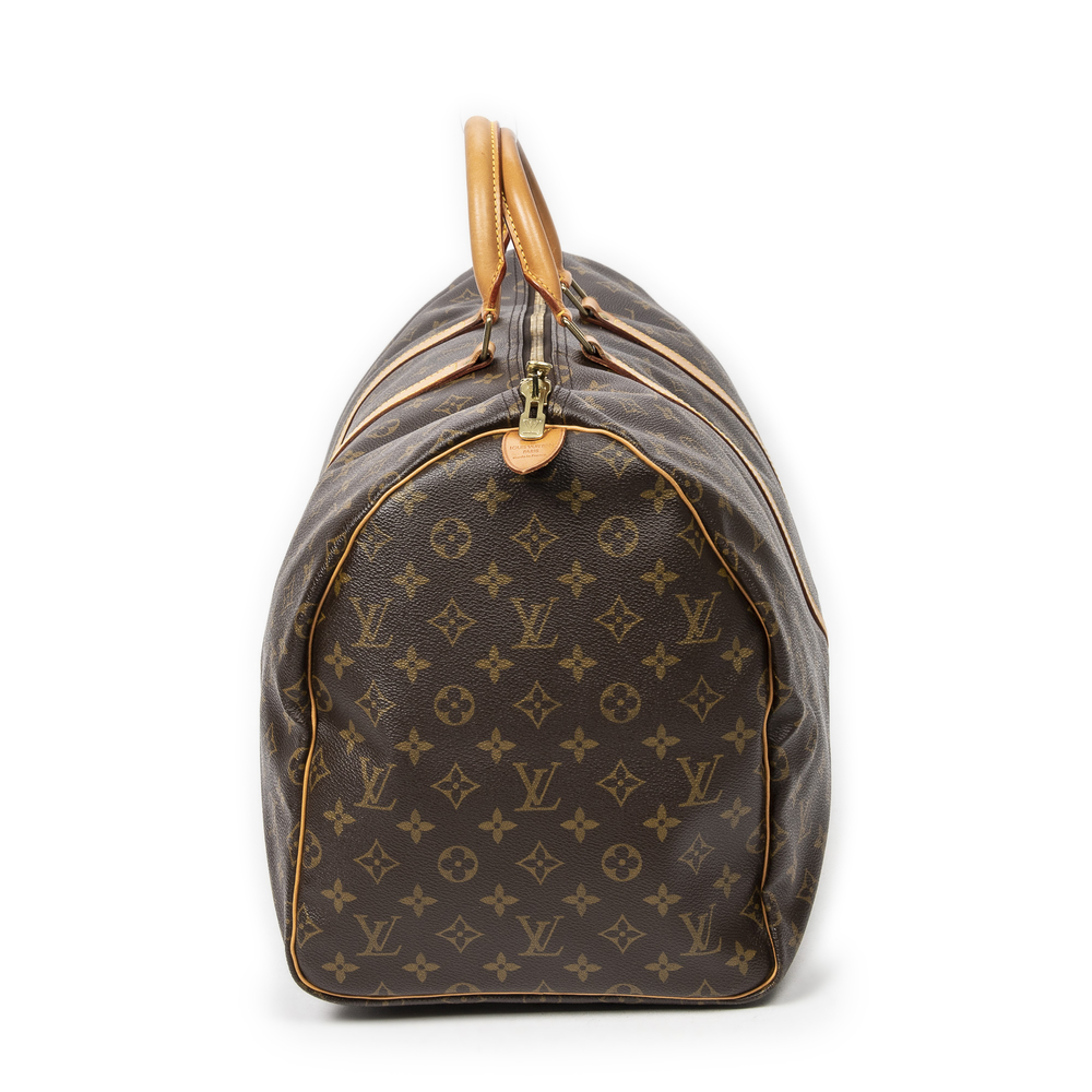 Louis Vuitton Keepall 55 in Brown Monogram Canvas - Picture 3 of 7